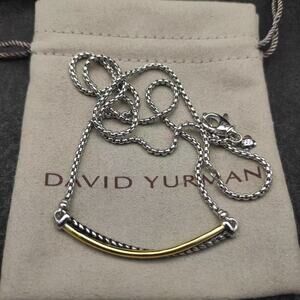 David Yurman Gold and Silver Smile Earrings